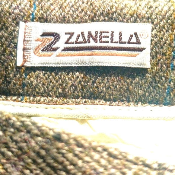Zanella Pure Wool Pants,32, Brown & Multicolor Threading. - Picture 4 of 12